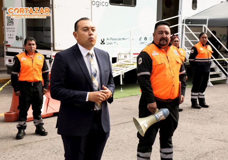Cortazar conmemora el Día Nacional de Protección Civil con simulacro en Presidencia Municipal