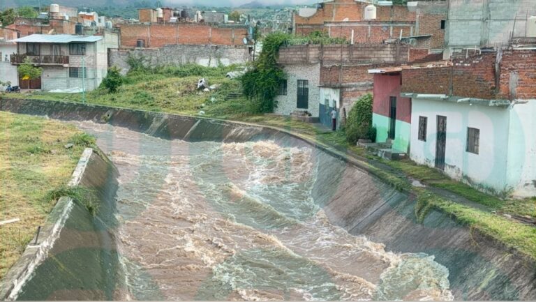Niveles altos del río Huáscato provoca afectaciones en Pénjamo