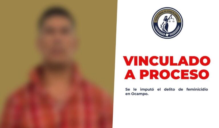 Fiscalía de Guanajuato logra vinculación a proceso de presunto feminicida en Ocampo