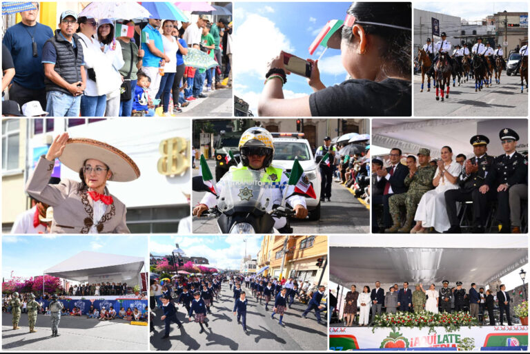 DISFRUTAN DEL DESFILE CÍVICO CONMEMORATIVO