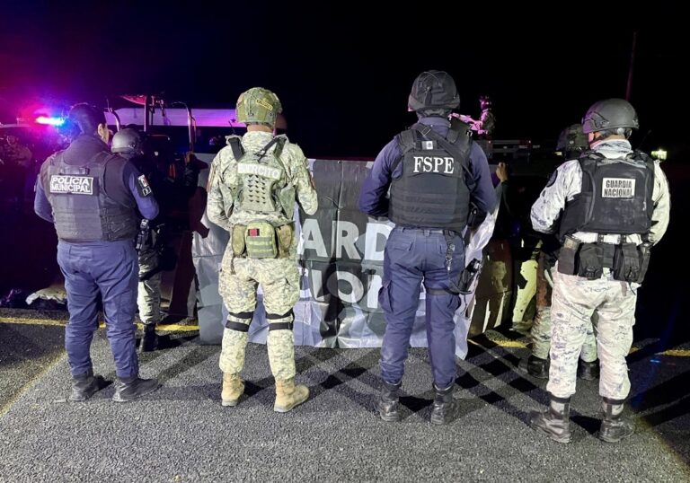 CUATRO SUJETOS CON ARMAS LARGAS, FUERON DETENIDOS DURANTE OPERATIVO COORDINADO