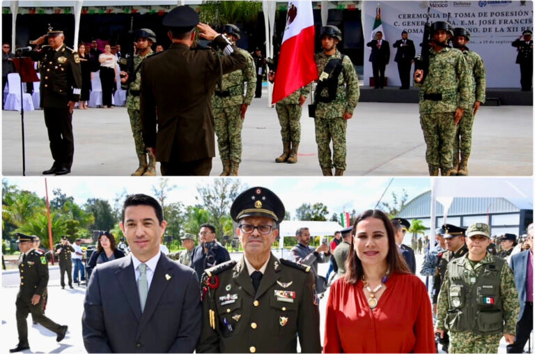 REFRENDAN COMPROMISO DE COORDINACIÓN EN TOMA DE PROTESTA DEL NUEVO COMANDANTE DE LA XII REGIÓN MILITAR
