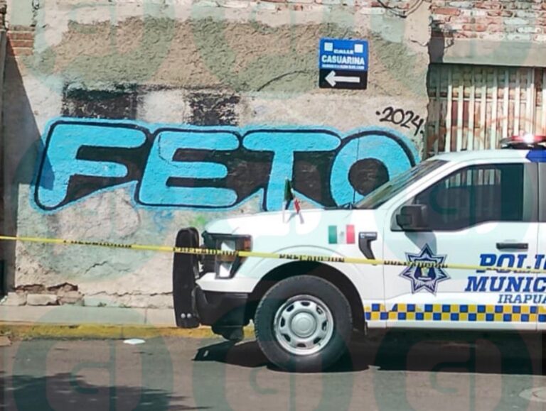 Aparece feto en la vía pública de Irapuato