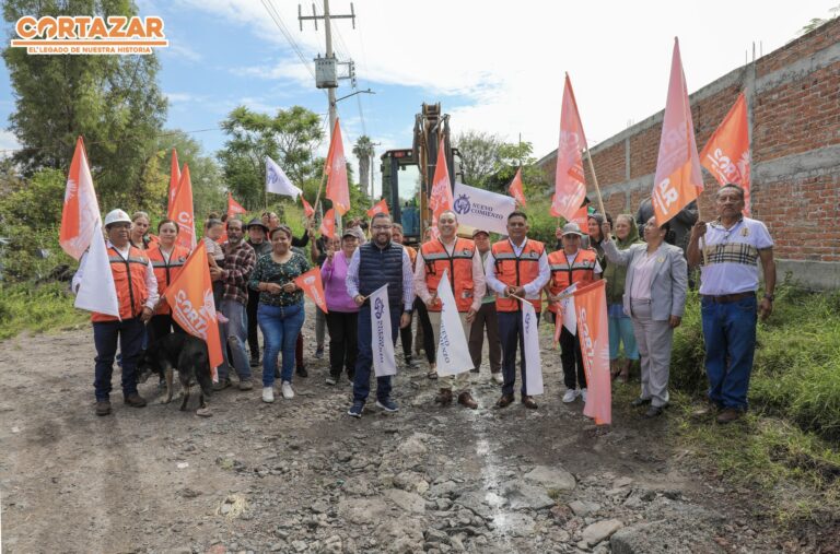 Arrancan obras de drenaje sanitario en La Huerta y Bellavista en Cortazar