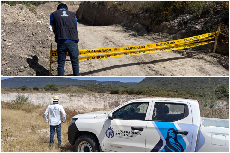 PAOT sanciona dos bancos de material tipo tepetate en San Miguel de Allende
