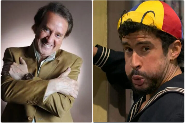 CARLOS VILLAGRÁN PROPONE COLABORAR CON BAD BUNNY TRAS VER SU SKETCH DE “EL CHAVO DEL 8”