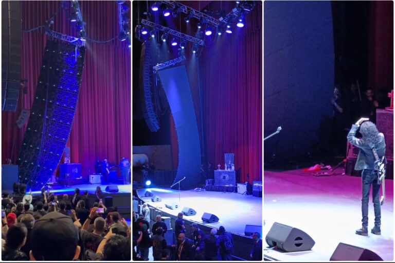 SE DESPLOMA PANTALLA DURANTE CONCIERTO DE EL TRI