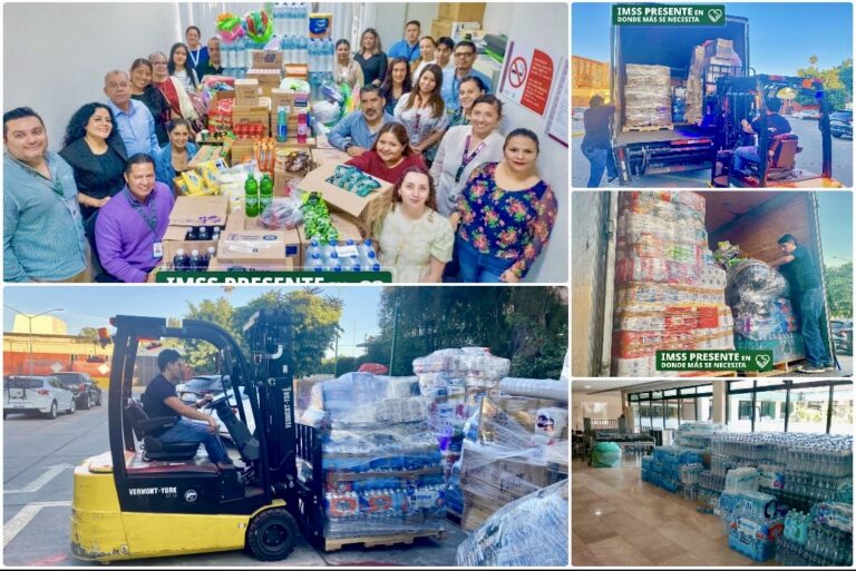 Se solidariza IMSS Guanajuato y envía 10 toneladas en productos a estados afectados por fenómenos naturales
