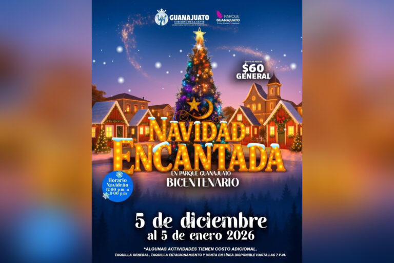 Llega una Navidad Encantada al Parque Guanajuato