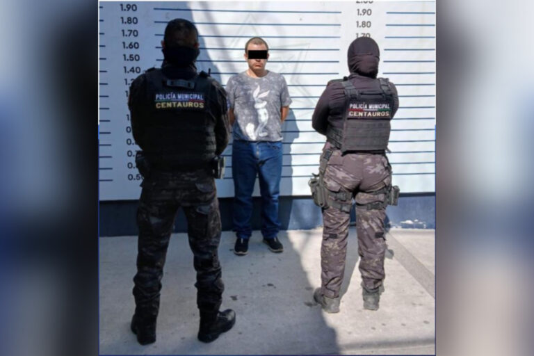 Detiene policía de Irapuato a hombre con presunta droga y armado