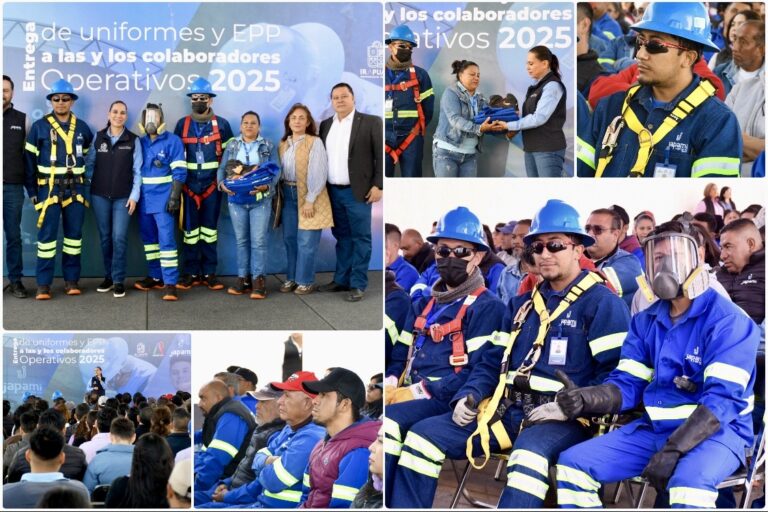 REALIZAN ENTREGA DE UNIFORMES Y EQUIPAMIENTO A COLABORADORES DE LA JAPAMI
