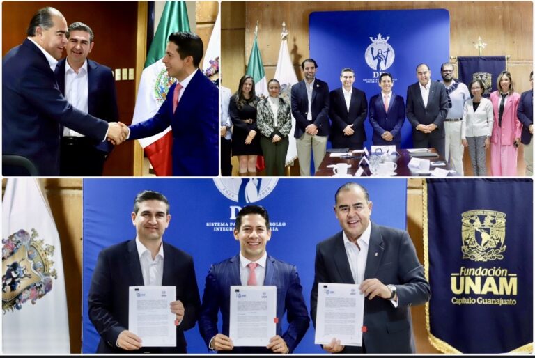 DIF Estatal y Fundación UNAM formalizan alianza para profesionalizar la atención social en Guanajuato