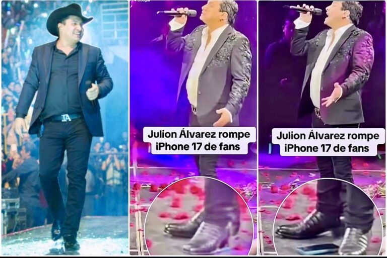 JULIÓN ÁLVAREZ ROMPE EL CELULAR DE UNA FAN EN PLENO CONCIERTO