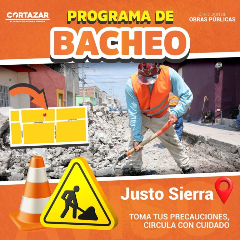 Avanza el programa de bacheo en Cortazar