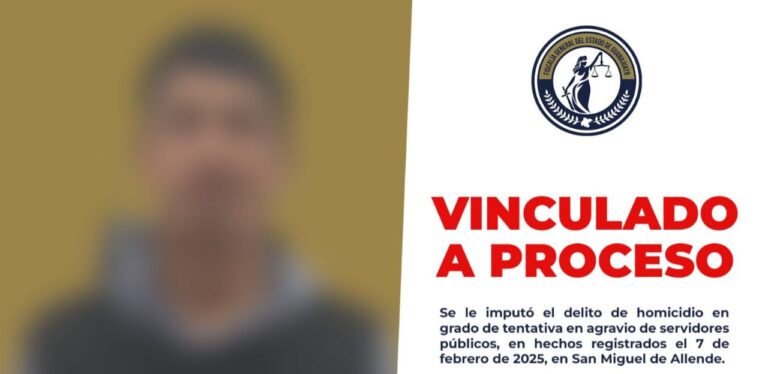 Detienen y vinculan a proceso a hombre que disparó contra policías en San Miguel de Allende