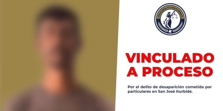 Vinculan a proceso a presunto responsable de desaparición en San José de Iturbide