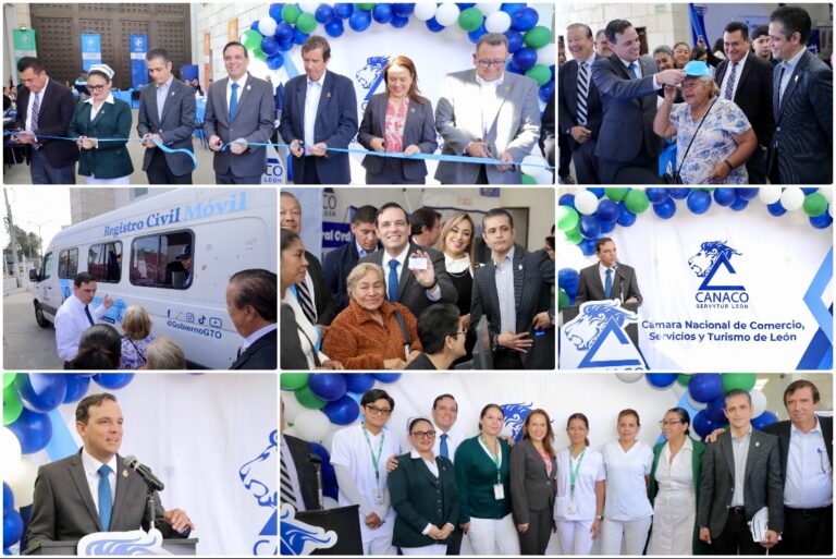 HACEN EQUIPO CANACO Y DEPENDENCIAS DE GOBIERNO PARA ACERCAR SERVICIOS A LAS Y LOS LEONESES