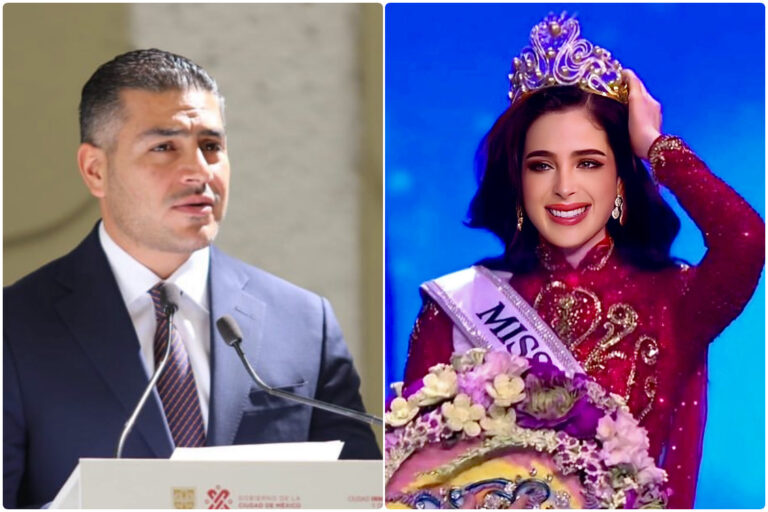 OMAR GARCÍA HARFUCH NIEGA QUE MISS UNIVERSO SE FINANCIE CON DINERO DEL NARCO
