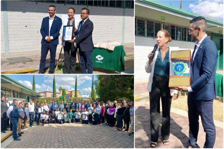 Entrega PAOT Distintivo de Buenas Prácticas Ambientales por cuarto año consecutivo a CONALEP Irapuato I