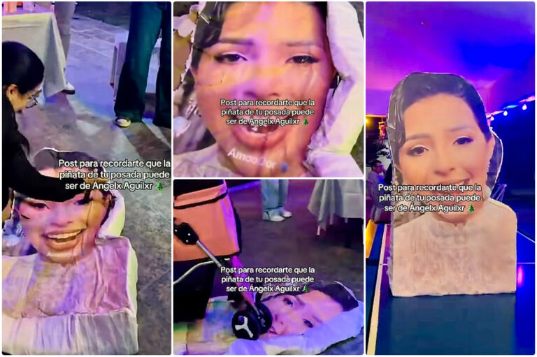 ORGANIZAN POSADA CON PIÑATA DE ÁNGELA AGUILAR Y EL MOMENTO SE VUELVE VIRAL