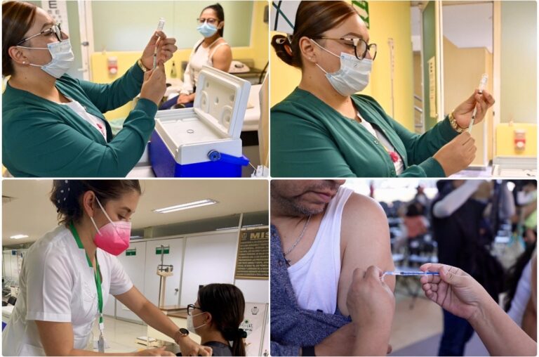 Continúa IMSS Guanajuato con vacunación contra influenza, COVID-19 y neumococo