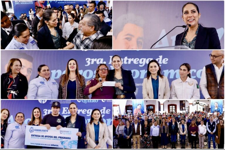 Entrega Gobernadora Libia Dennise Apoyos Económicos para Personas Migrantes de Guanajuato