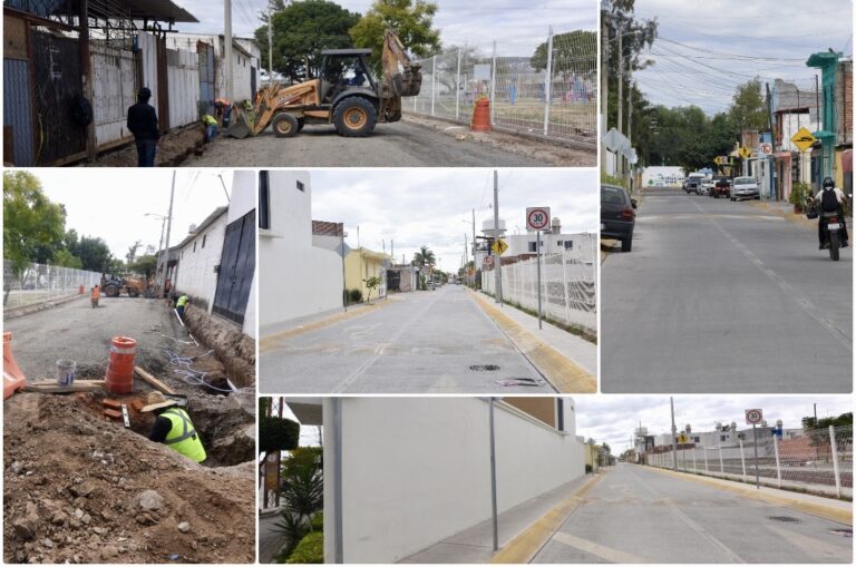 SE MODERNIZAN CALLES EN IRAPUATO CON REHABILITACIÓN INTEGRAL
