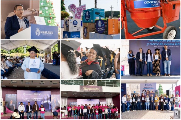 Entregan apoyos para emprendedores del “Mi Negocio pa’ delante” y becas de capacitación