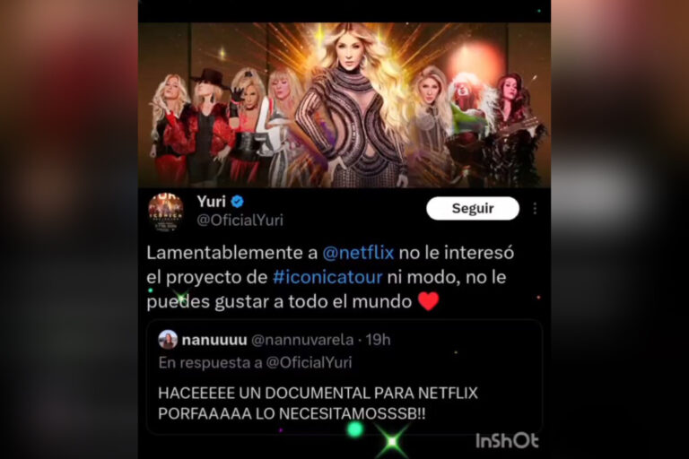 Netflix rechazó producir documental de los shows de Yuri