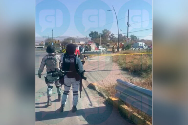 Mujer muere tras volcar su vehículo en el Eje Metropolitano de León