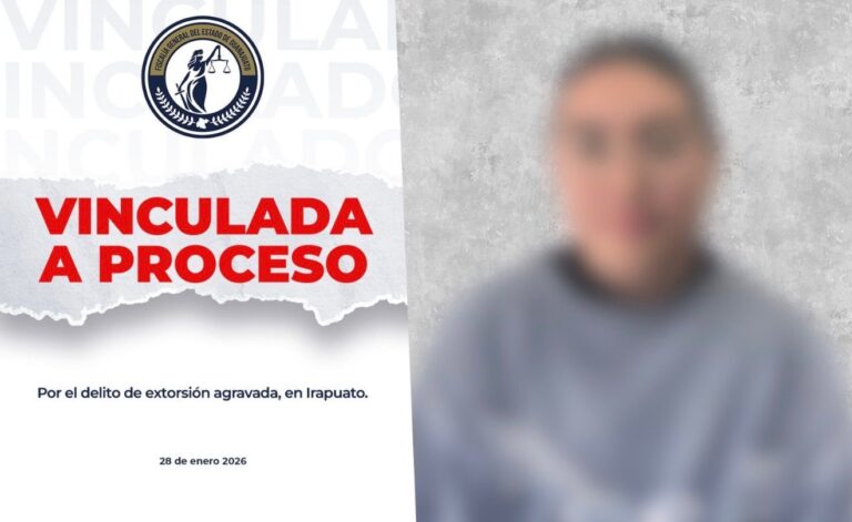 Vinculan a proceso a mujer por extorsión agravada contra comerciante en Irapuato