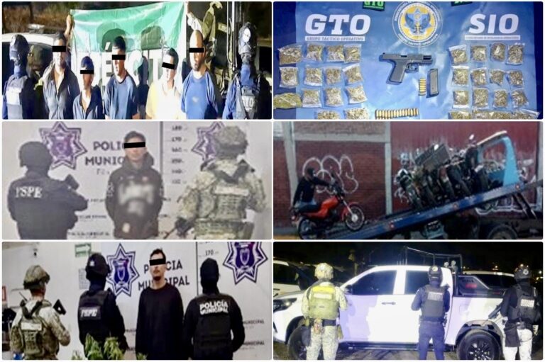 Desmantelan bandas criminales en Irapuato y Pénjamo