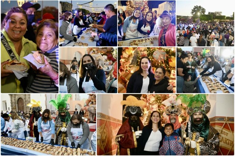 CON MEGA ROSCA DE REYES CONCLUYE VILLA NAVIDEÑA