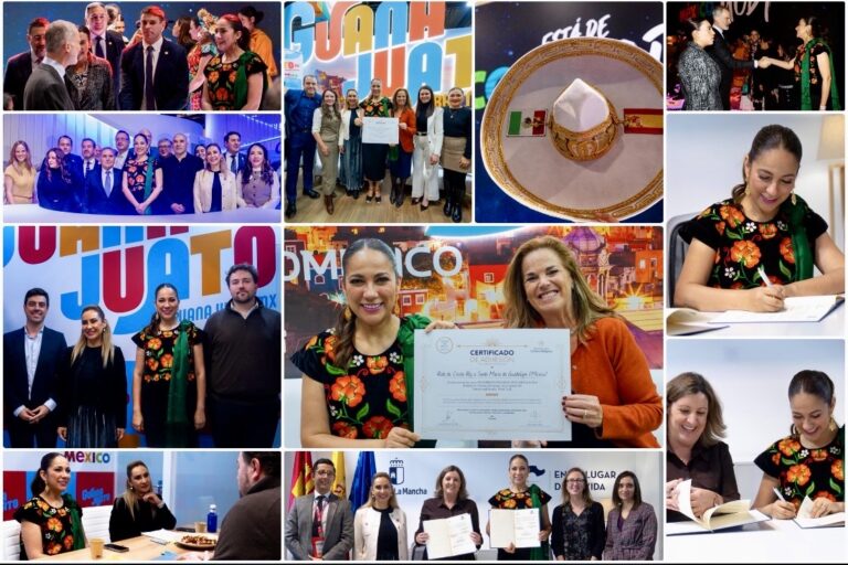 Anuncia Libia Dennise la nueva ruta área Bajío-Madrid.