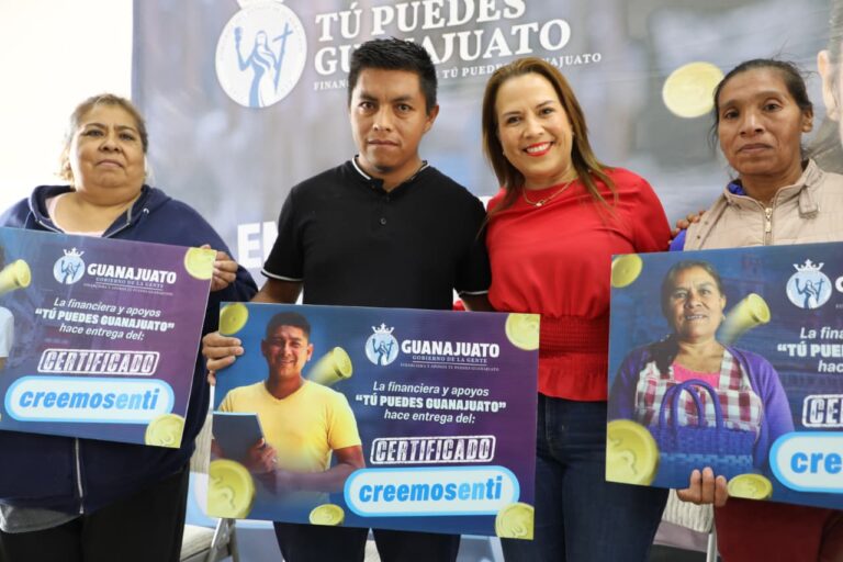 Tú Puedes Guanajuato entrega apoyos de 7 mil pesos en Villagrán y Cortazar