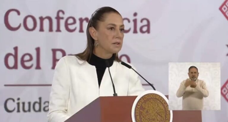 Suspende Claudoa Sheinbaum la mañanera por sismo