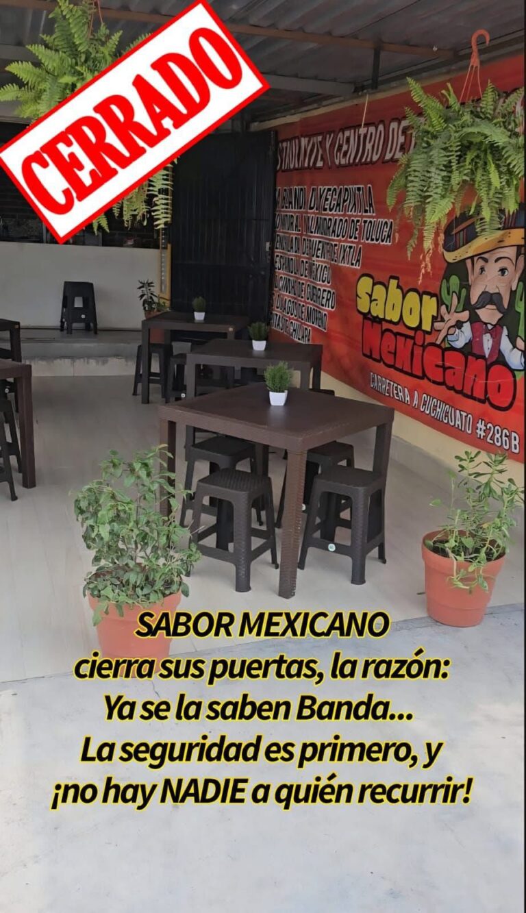 Cierra restaurante en Irapuato por inseguridad