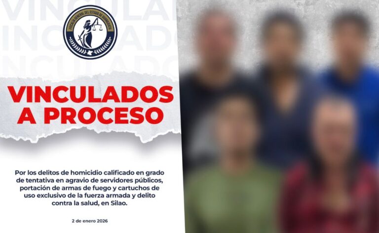 Vinculan a proceso a cinco hombres por ataque armado contra agentes en Norias de Sopeña