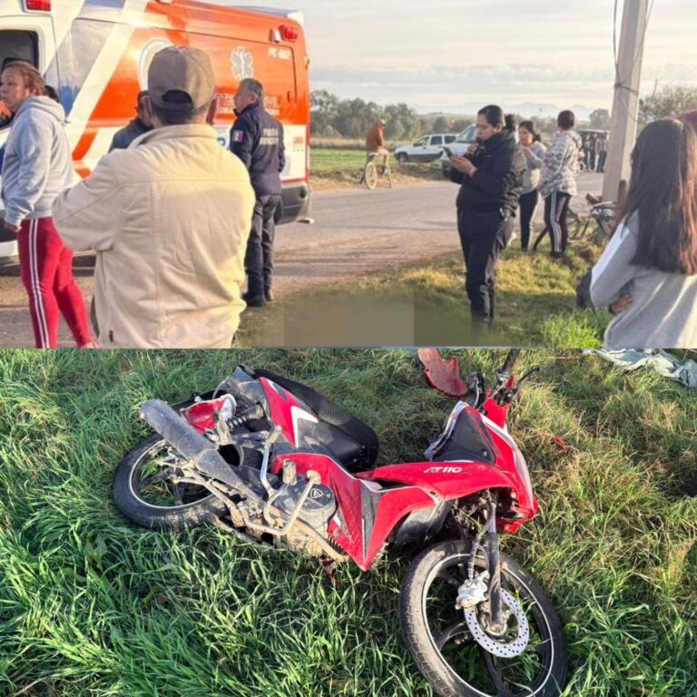 Chocan automóvil y moto en la carretera a Romita. Fallece una mujer