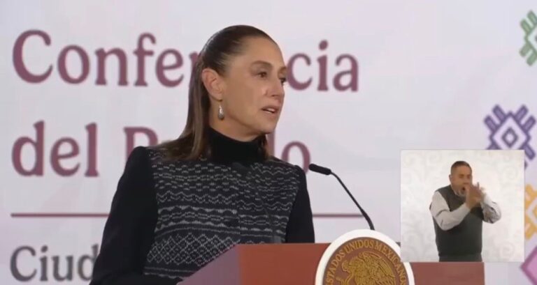 Asegura Sheinbaum que investigación de masacre corresponde al estado