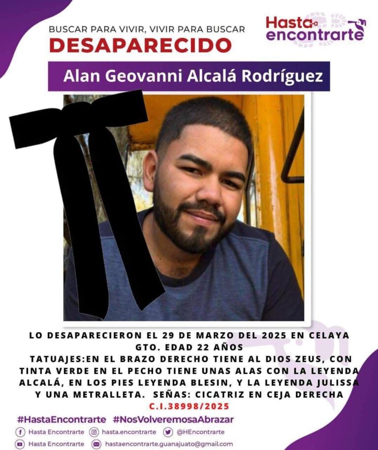 Tras meses de búsqueda, confirman muerte de joven celayense