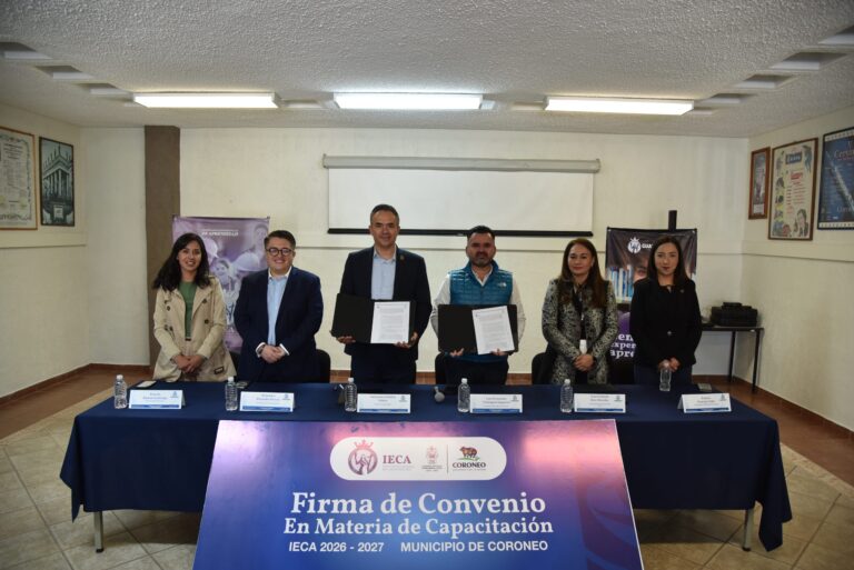 IECA firma convenio de colaboración con gobierno de Coroneo