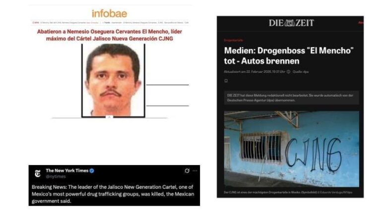 La prensa internacional reporta la muerte de ‘El Mencho’