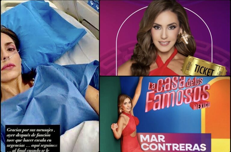 MAR CONTRERAS ES HOSPITALIZADA DE EMERGENCIA TRAS PRESENTACIÓN EN TEATRO