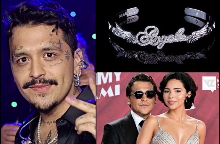 CHRISTIAN NODAL SORPRENDE A ÁNGELA AGUILAR CON LUJOSO COLLAR DE DIAMANTES