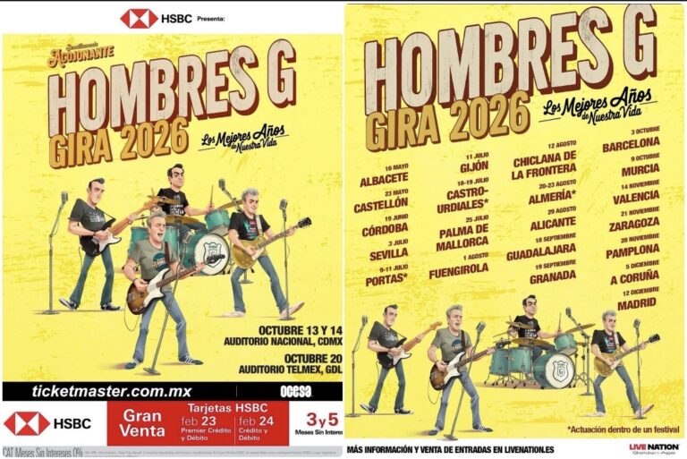 HOMBRES G ANUNCIAN GIRA EN MÉXICO CON “LOS MEJORES AÑOS DE NUESTRA VIDA”