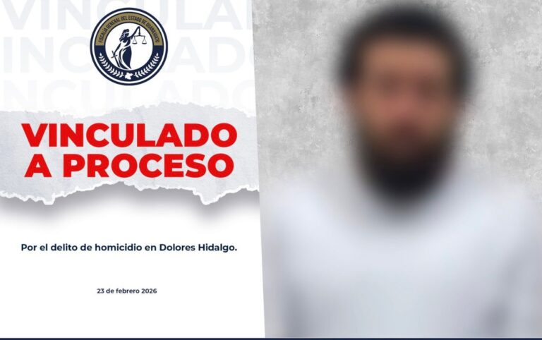 Fiscalía logra captura y vinculación a proceso de presunto homicida en Dolores Hidalgo