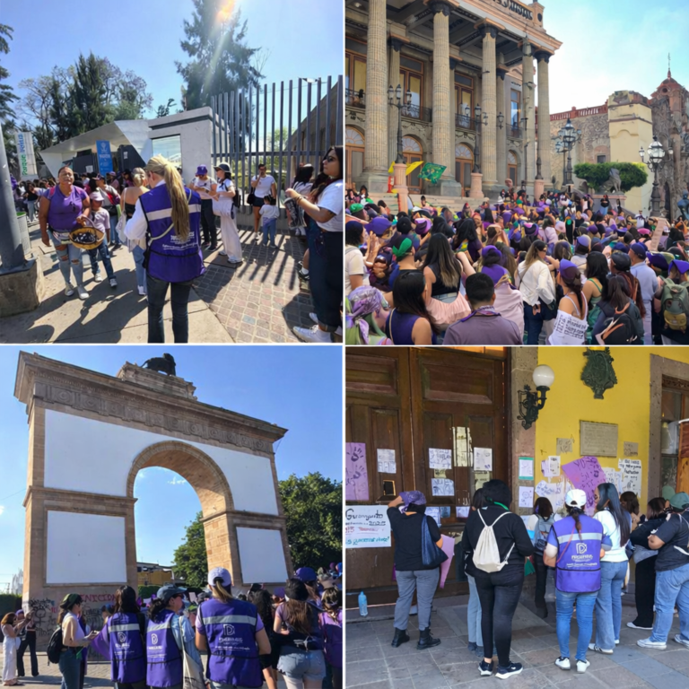 PRODHEG da seguimiento a movilizaciones del 8M en municipios de Guanajuato