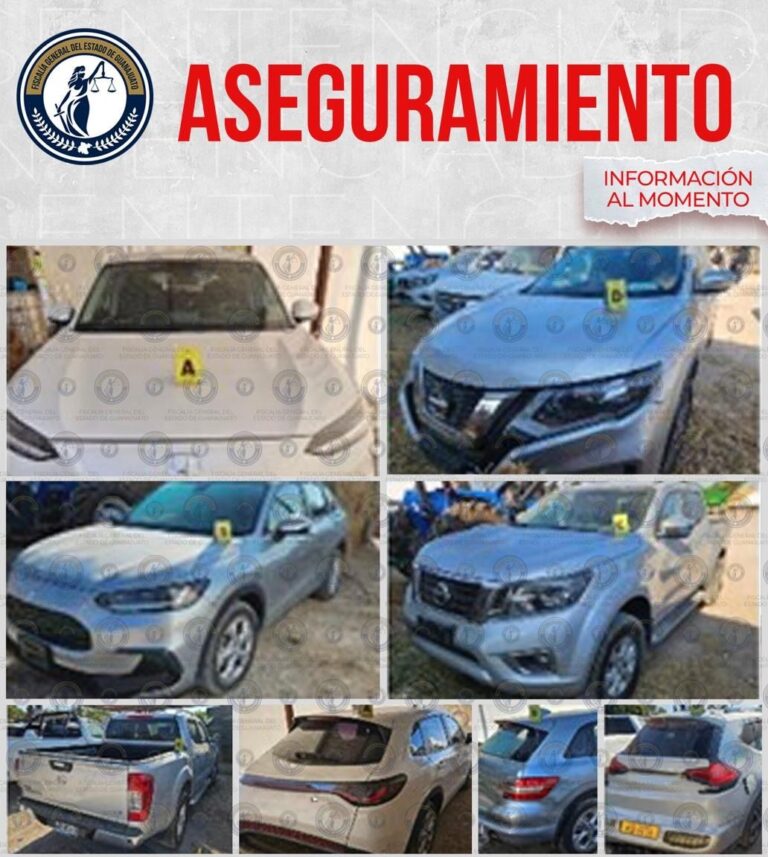 Cateo en comunidad La Laguna deja cuatro vehículos robados asegurados en San Luis de La Paz