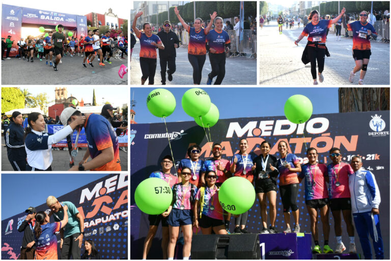 Más de mil 300 corredores participan en el Medio Maratón Irapuato